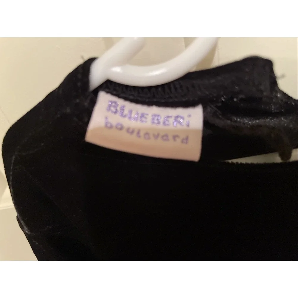 Blueberi Boulevard Flower Girl Princes 3T Dress Red And‎ Bodice Black Velvet